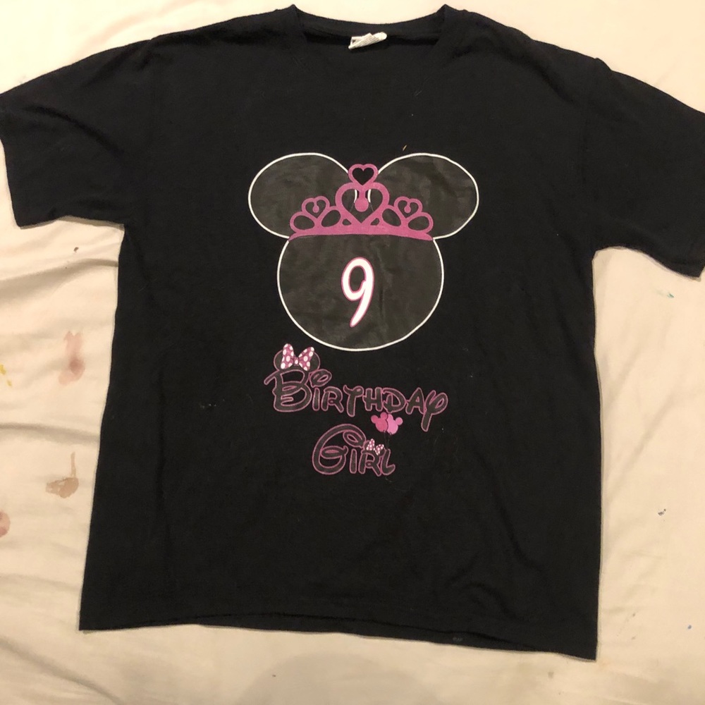 Girls 9th birthday t shirt